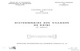 Dictionnaire des villages de Kribihorizon.documentation.ird.fr/.../divers2/02877.pdf · 2013. 10. 16. · REPERTOIRE GEOGRAPHIQUE DU CAMEROUN Fasc. I Tableau de la population du Cameroun,