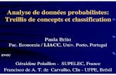 Analyse de données probabilistes: Treillis de concepts et ......Analyse de données probabilistes: Treillis de concepts et classification Paula Brito Fac. Economia / LIACC, Univ.