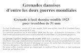 Grenades danoises d’entre les deux guerres mondiales · 2018. 2. 1. · Grenades danoises d’entre les deux guerres mondiales Grenade à fusil danoise modèle 1923 pour tromblon