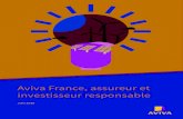 Aviva France, assureur et investisseur responsable...Aviva, un assureur engagé pour le défi climatique 06 08 11 20 36 62 Introduction le Groupe Aviva en France et l’investissement