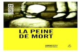 dossier peine de mort - Amnesty...Dossier Peine De mort - page 3 PourQuoi AmnestY est oPPosÉe À LA Peine De mort A mnesty International unit à travers le monde des défenseurs des
