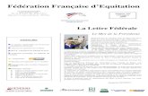Fédération Française d’Equitation - FFEold.ffe.com/references/lettre_federale/lettre_ffe163.pdf · 2004. 11. 29. · Fédération Française d’Equitation 2004 81, avenue Edouard