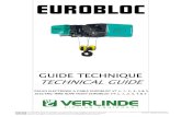 0COVER TG VT 2006 - Europages...EUROBLOC GUIDE TECHNIQUE TECHNICAL GUIDE PALAN ELECTRIQUE A CABLE EUROBLOC VT s, 1, 2, 3, 4 & 5 ELECTRIC WIRE ROPE HOIST EUROBLOC VT s, 1, 2, 3, 4 &