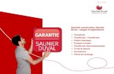 Garantie constructeur Saunier Duval : usages et applications · Elle s’applique sans préjudice des garanties légales existantes et sous réserve des conditions générales suivantes