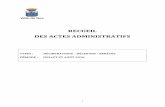 RECUEIL DES ACTES ADMINISTRATIFS...aux Vertes Campagnes à Mme Sophia YOUSSEF & M. Joseph SKAF 55 62 Contrat d’engagement – Gex’l en musique le 8 septembre 2018 – association