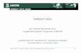 Simdut 2015 - ASFETMasfetm.com/wp-content/uploads/2013/11/Simdut-2015.pdfSIMDUT 2015 – Association sectorielle-Fabrication d’équipement de transport et de machines 0 SIMDUT 2015