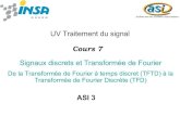 Plateforme e-learning Moodle de l'INSA de Rouen - UV ...2 Contenu du cours Signaux discrets Rappels, définition Propriétés Transformée de Fourier des signaux à temps discret (TFTD)