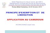 LIBERATION APPLICATION AU CAMEROUN - Nucleus Documents/Radiation... · Radioprotection (ANRP). Atelier régional sur la mise en œuvre des GSR 3. Radioprotection et sûreté des sources