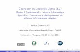 Cours sur les Logiciels Libres (LL) - Master 2 ... › files › CoursLAngers2011_TGD.pdf · 1 Objectifs,motivationducours Objectifs Principauxdocumentsderéférence 2 Introduction
