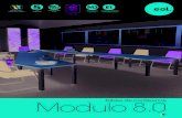 Modulo 8 - AMSOModulo 8.0 est un programme de mobilier de conférence qui offre la possibilité de combiner différents types de plateaux à plusieurs types de pieds, pour des confi