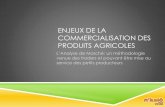 Les enjeux de la commercialisation des produits agricoles · 2018. 6. 18. · Outils de prévention du risque agricole Formation et investissement = > Amélioration itinéraire technique,