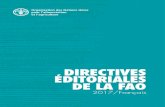 Directives éditoriales de la FAO 2017 · 2019. 6. 24. · 5 DIRECTIVES ÉDITORIALES DE LA FAO 2017 - FRANÇAIS / 2. PONCTUATION 2.2 ___ VIRGULE La virgule (, ) est collée au mot