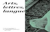 Arts, lettres, langues · 2020. 12. 14. · lettres, langues Bienvenue Vous trouverez dans ce livret de l’Université de Strasbourg l'offre de formation relative aux disciplines