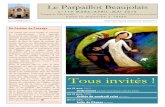 Le Parpaillot Beaujolais 117.pdf · information sur des problèmes liés au logiciel de trésorerie de l’Eglise. Modifications demandées au fournisseur par la trésorière. Campagne