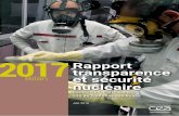 2017Rapport et sécurité nucléaire · 2018. 6. 29. · (SPRE) pour l’entreposage de sources radioactives en cours d’évacuation. Son démantèlement a été entièrement réalisé