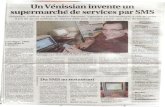Un Vénissian invente un supermarché de services par SMShbemtec.com/sites/default/files/article_leprogres_SMS.pdf · 2011. 11. 4. · puis pourquoi pasen Espa gne, au Canada et aux