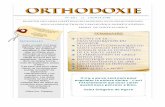 ORTHODOXIEorthodoxievco.net/bul/020.pdf · Émerveillé par la vision, saint Pierre voulait «planter des tentes», s'installer dans la Parousie, dans le Royaume, avant la ﬁn de