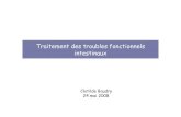 Traitement des troubles fonctionnels intestinaux · 2008. 6. 14. · - trimébutine (DEBRIDAT) Montmorillonite bedellitique (BEDELIX) Antispasmodiques: méta-analyses n études Type