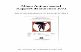 Mines Antipersonnel Rapport de situation 2002 · 2015. 4. 3. · mine-free World ». Les remarques, commentaires, clarifications et corrections notamment de la part des gouvernements