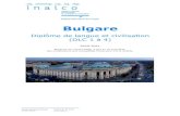 BULGARE brochure dlc 2020-2021 · 2020. 5. 22. · Bulgare Diplôme de langue et civilisation (DLC 1 à 4) 2020-2021 ... Une fois obtenus, ces crédits sont acquis sans limitation