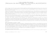 Les codes formels Éléments de décryptage du manuscrit de VOYNICHvoynich.free.fr/B44-Voynich.pdf · 2018. 1. 25. · Voynich. Décryptage du folio 116v En 1921, Le Professeur Newbold,