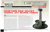 ERUPTION 999 SELECT SERIES JET BLACK FADED · 2013. 1. 4. · donnent à la guitare de bonnes aptitudes tant en sons clairs, sur lesquels le grave sonne tight et suffisamment rond