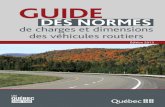 Guide des normes de charges et dimensions des véhicules ...rac.cftr.ca/wp-content/uploads/2016/11/Guide...Un ensemble de 3 essieux également espacés entre eux, reliés au véhicule