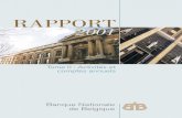 RAPPORT 2001 - | nbb.be · 2002. 3. 7. · Bilan social au 31 décembre 2001 107 Rapport des reviseurs d’entreprises 111 Rapport du Collège des censeurs 113 Annexes 119 1. Loi
