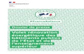 France Relance Dossier de presse...écologique et s’impliqueen faveur des projets de rénovation et de transformationdescampus. A l’issuede la sélection, ce sont plus de 1 000
