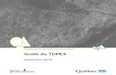 Guide du TOPEX · 2019. 9. 19. · a été constituée pour ensuite projeter le MNT en Lambert et le ré-échantillonner à 50 m. Les valeurs de TOPEX ont été calculées à l’aide