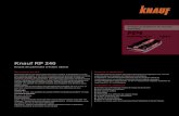 RP 240 FR - knauf 240_TECH...Description produit Knauf RP 240 est un enduit décoratif mince minéral, prémélangé en usine. Son granulat régulier et de forme circulaire permet
