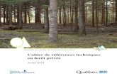 Cahier de références techniques en forêt privéeafpq03.ca/wp-content/uploads/2019/06/Cahier_reference...MFFP — Cahier de références techniques en forêt privée. Avril 2019