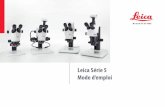 Leica Série S Mode d’emploi S9 E/User... · 2020. 5. 14. · Série S Mode d’emploi 6 Prescriptions de sécurité (suite) Réparation, travaux de maintenance O Voir le livret
