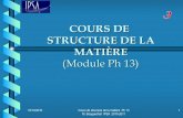 COURS DE STRUCTURE DE LA MATIÈREjam.bouguechal.free.fr/upload/file/cours numéro 3 97-2003.pdf · 16/10/2010 Cours de structure de la matière Ph 13 M. Bouguechal IPSA 2010-2011