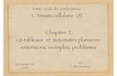L’Ansatz cellulaire (5) Chapitre 2 Q-tableaux et automates … · 2017. 10. 6. · L’Ansatz cellulaire (5) XGV LaBRI, Bordeaux 14 Octobre 2011 LaBRI Petite école de combinatoire