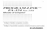 PROGRAM-LINK FA-124 Ver. 2 · 1. Installation du logiciel Installation k Installer le FA-124 1.Sur votre ordinateur, double-cliquez sur sur « CASIO FA-124 » ou « CASIO FA-124.exe