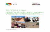 RAPPORT FINAL · 2020. 2. 14. · CTB, Agence belge de développement Projet de Développement Agricole Intégré des Communes Rurales d’Iknioun et Ait El Fersi / MOR0903711 1 RAPPORT