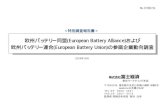 欧州バッテリー同盟(European Battery Alliance)および 欧州 ...1. 調査テーマ 欧州バッテリー同盟(European Battery Alliance)および欧州バッテリー連合(European