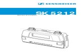 sk5212 fr nur batterie - Sennheiser · 2018. 9. 12. · 1 Sommaire Consignes de sécurité ... L'affichage LED La LED rouge vous informe sur l'état de fonctionnement de l'émetteur