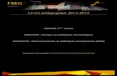 Livret pédagogique 2014 2015 - unistra.frecogestion.unistra.fr/fileadmin/upload/DUN/fseg/PDF/...Planning des soutenances de stage et de mémoire en M2 APE Année universitaire 2013/2014