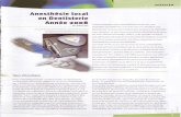 Anesthêsie local en Dentisterie Annêe 2oo8 · 2020. 6. 17. · le ligament parodontal. ll est donc préférable d'utiliser une seringue d'injection adaptée et d'attendre quelques