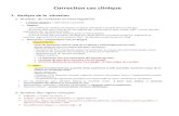 Correction cas clinique - CH Carcassonne...Correction cas clinique 1- Analyse de la situation 1- Analyse du contexte et interrogatoire > « Patient dialysé » : Information essentielle