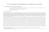 La campagne de Belgique d’Aragon en mai 40La campagne de Belgique d’Aragon en mai 40 1. Introduction et préambules « une intelligence de l’armée et de la guerre (…) qui
