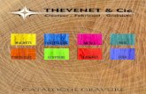 THEVENET & Cie · 2020. 7. 4. · vachette THC 195 marron, bleu rouge,argile THC 192 marron rouge,argile THC 04 porte clé coeur vachette bicolore - 5 ﬁnitions 55 x 50 cm hors attache