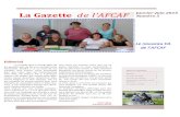 La Gazette de l AFCAF Janvier Juin 2015 Numéro 5frisons.perche.free.fr/images/Gazette N°5 Janvier Juin 2015.pdf · Samedi 19 septembre 2015 au pôle du che- Àal à Lignières en