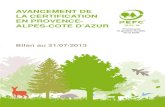 AVANCEMENT DE LA CERTIFICATION EN PROVENCE ......Bilan mensuel PEFC PACA – 07/2013 6/17 CO/1308 5. Liste des adhérents au 01/08/2013 5.1. Collectivités Alpes-de-Haute-Provence