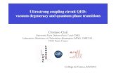 Ultrastrong coupling circuit QED: vacuum degeneracy and 2017. 12. 28.آ  C. Ciuti Ultrastrong coupling