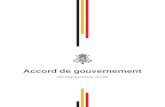 30 septembre 2020 - Belgium...Accord de gouvernement 30092020 4 Accord de gouvernement Pour une Belgique prospère, solidaire et durable Introduction par les deux Formateurs Le 30