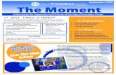It only takes a moment - Injury Free Coalition for Kids Newsletter... · 2013. 10. 23. · It only takes a moment... As students and parents begin another school year, we want to