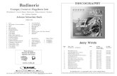 Badinerie DISCOGRAPHYArr.: Jérôme Naulais Johann Sebastian Bach EMR 11183 1 1 1 8 1 1 1 5 4 4 1 1 2 2 2 1 1 2 2 2 2 2 Score Solo Trumpet / Cornet or Flugelhorn Piccolo Flute Oboe
